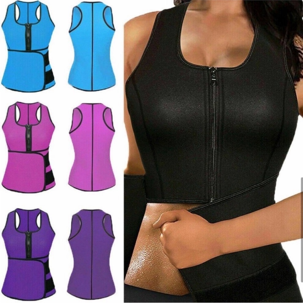 Women’s Neoprene Sweat Sauna Vest – Slimming Body Shaper Waist Trainer